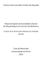 Representações da Sociedade Colonial de Moçambique...